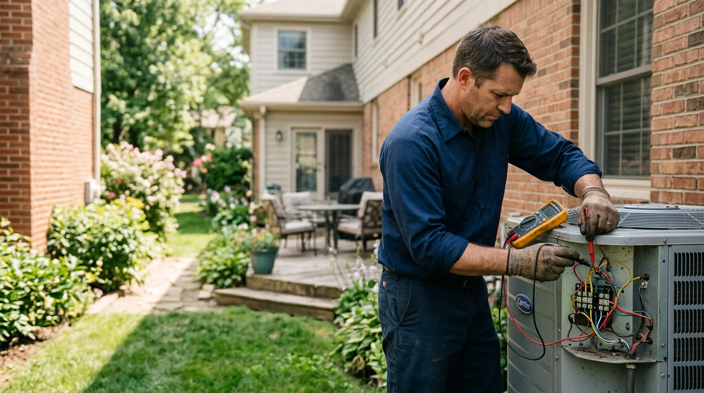 HVAC technician working near Highland Home, AL